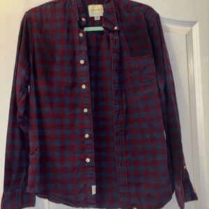 American Eagle Outfitters Red and Blue Plaid Shirt